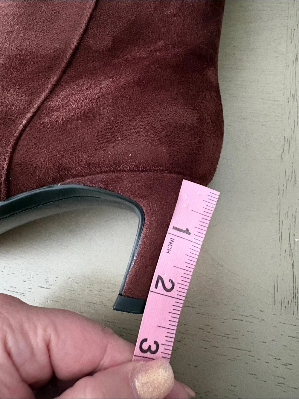 Universal Thread Chocolate Suede Heeled Ankle Boots